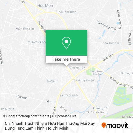 Chi Nhánh Trách Nhiệm Hữu Hạn Thương Mại Xây Dựng Tùng Lâm Thịnh map