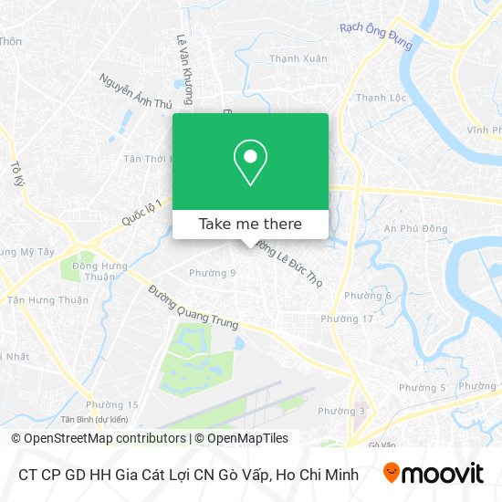 CT CP GD HH Gia Cát Lợi CN Gò Vấp map