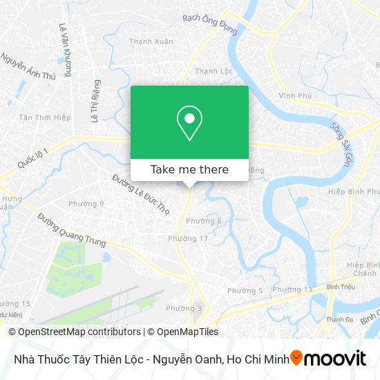 Nhà Thuốc Tây Thiên Lộc - Nguyễn Oanh map