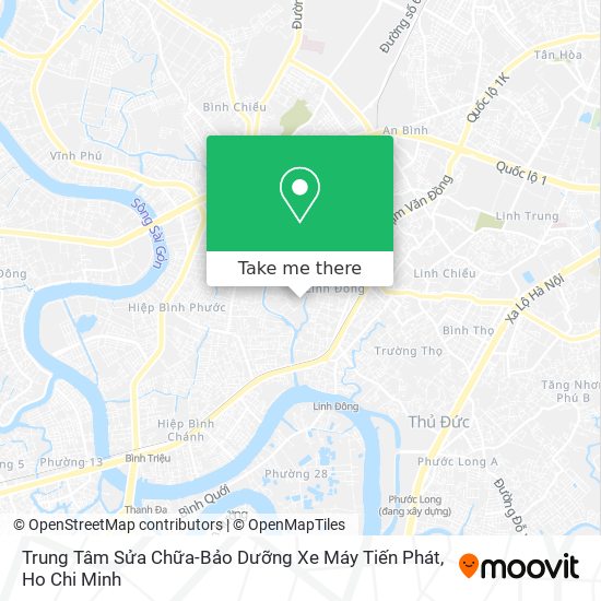 Trung Tâm Sửa Chữa-Bảo Dưỡng Xe Máy Tiến Phát map