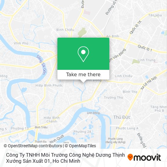 Công Ty TNHH Môi Trường Công Nghệ Dương Thịnh Xưởng Sản Xuất 01 map