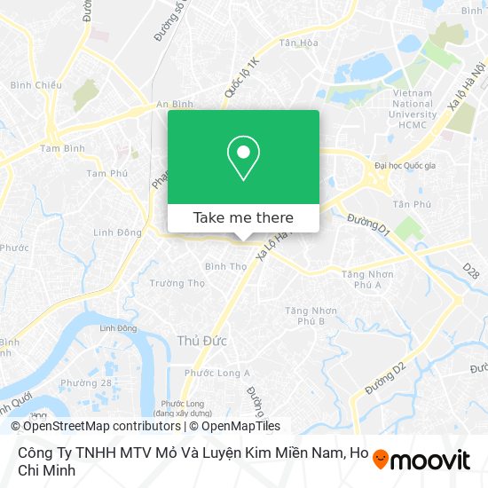 Công Ty TNHH MTV Mỏ Và Luyện Kim Miền Nam map
