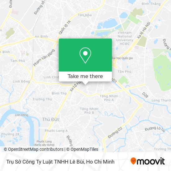 Trụ Sở Công Ty Luật TNHH Lê Bùi map