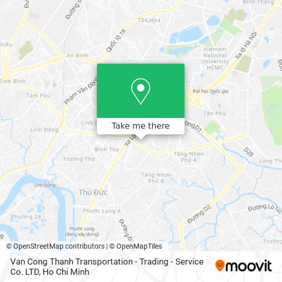 Van Cong Thanh Transportation - Trading - Service Co. LTD map