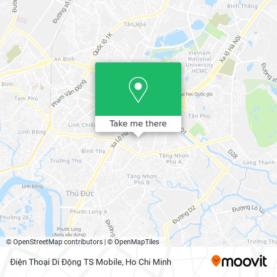 Điện Thoại Di Động TS Mobile map