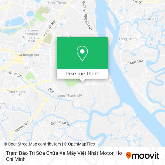 Trạm Bảo Trì Sửa Chữa Xe Máy Việt Nhật Motor map