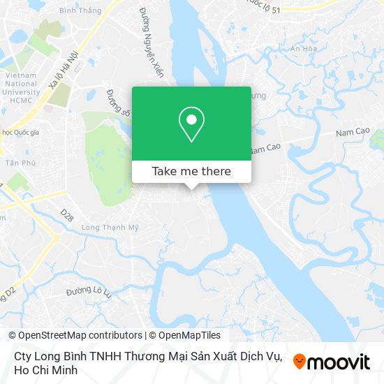 Cty Long Bình TNHH Thương Mại Sản Xuất Dịch Vụ map