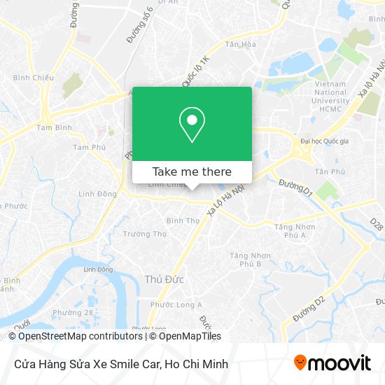 Cửa Hàng Sửa Xe Smile Car map