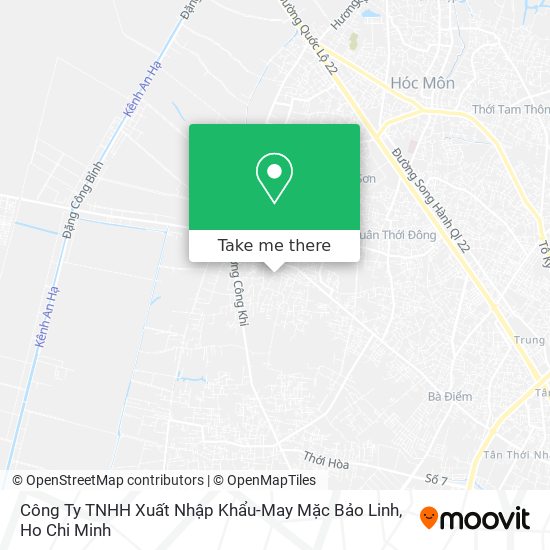 Công Ty TNHH Xuất Nhập Khẩu-May Mặc Bảo Linh map