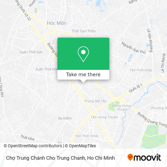 Chợ Trung Chánh Cho Trung Chanh map