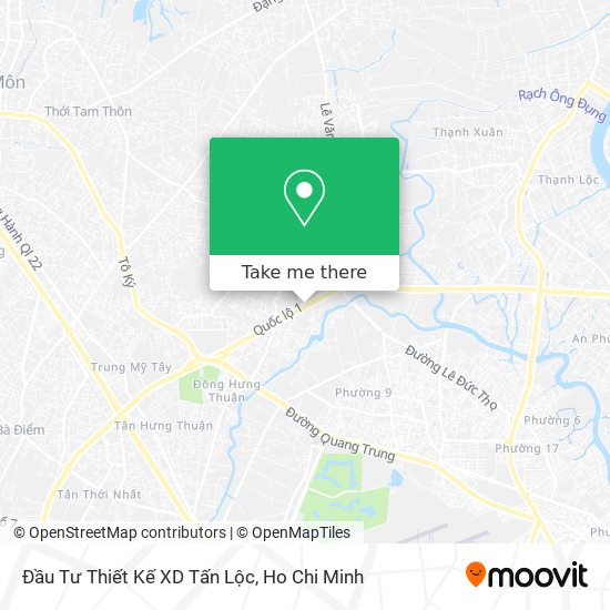 Đầu Tư Thiết Kế XD Tấn Lộc map