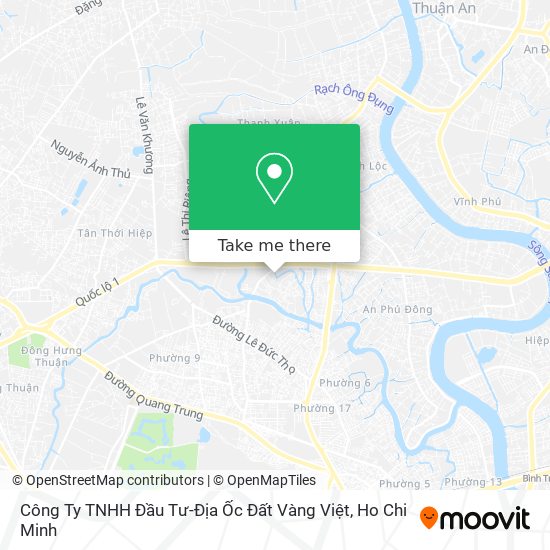 Công Ty TNHH Đầu Tư-Địa Ốc Đất Vàng Việt map
