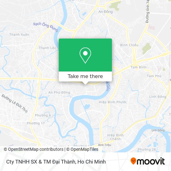 Cty TNHH SX & TM Đại Thành map