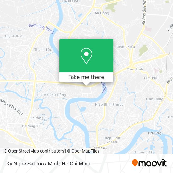 Kỹ Nghệ Sắt Inox Minh map