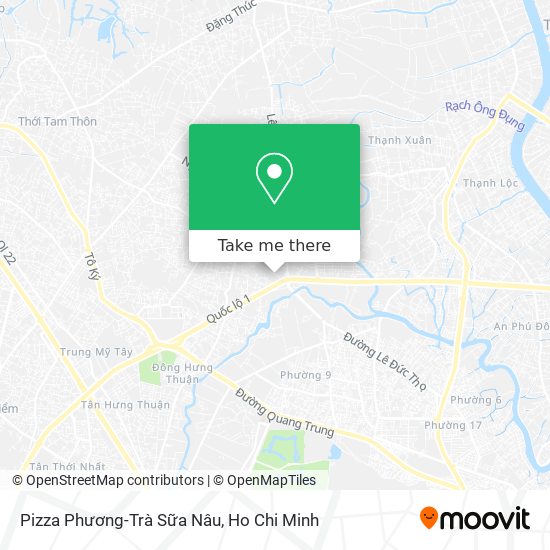 Pizza Phương-Trà Sữa Nâu map