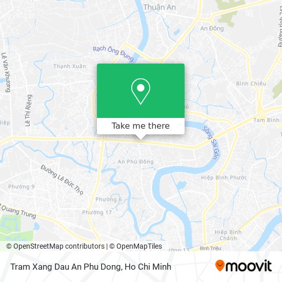 Tram Xang Dau An Phu Dong map