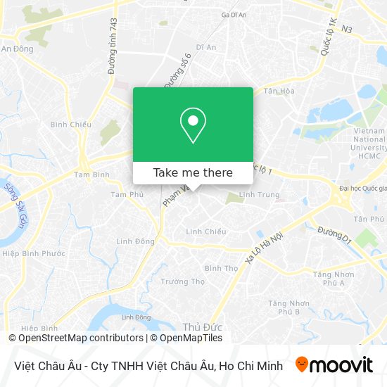 Việt Châu Âu - Cty TNHH Việt Châu Âu map