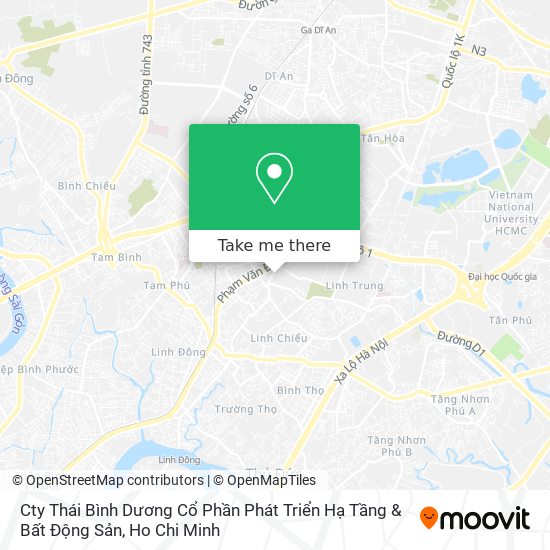 Cty Thái Bình Dương Cổ Phần Phát Triển Hạ Tầng & Bất Động Sản map