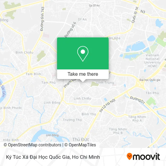 Ký Túc Xá Đại Học Quốc Gia map
