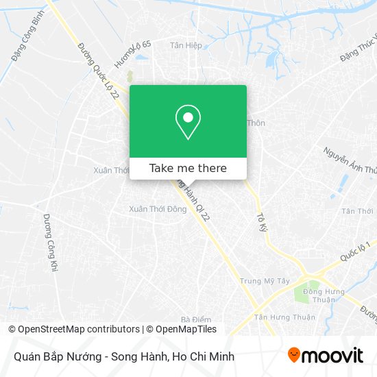 Quán Bắp Nướng - Song Hành map