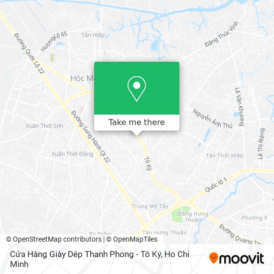 Cửa Hàng Giày Dép Thanh Phong - Tô Ký map