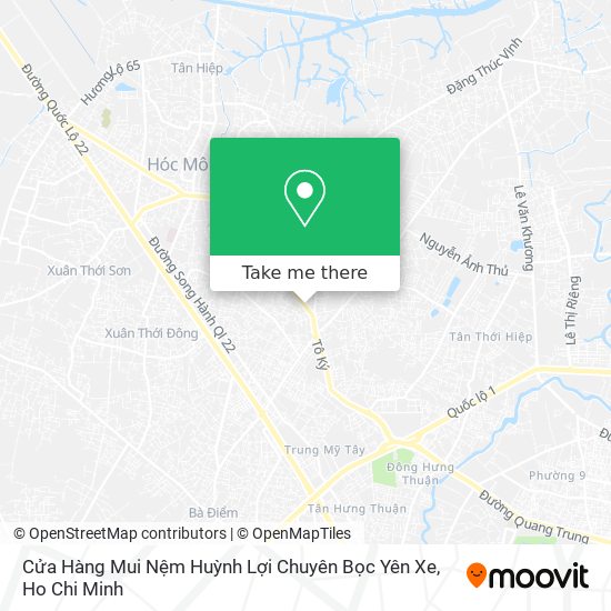 Cửa Hàng Mui Nệm Huỳnh Lợi Chuyên Bọc Yên Xe map