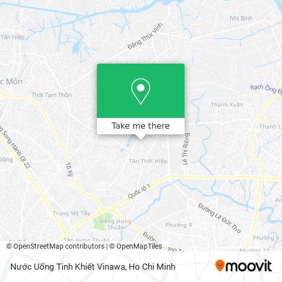 Nước Uống Tinh Khiết Vinawa map
