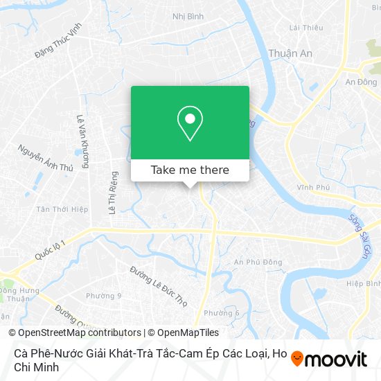 Cà Phê-Nước Giải Khát-Trà Tắc-Cam Ép Các Loại map