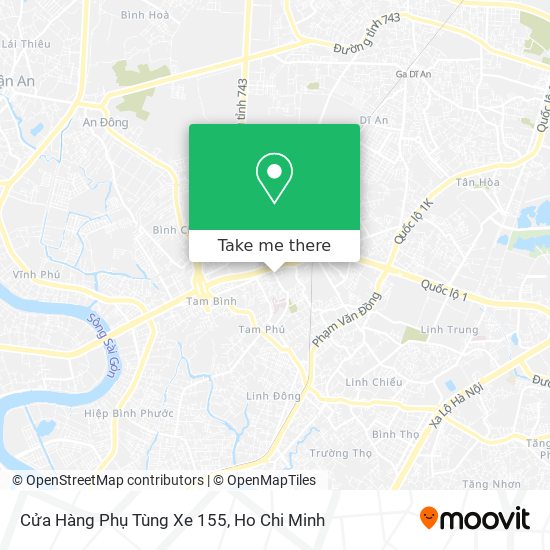 Cửa Hàng Phụ Tùng Xe 155 map