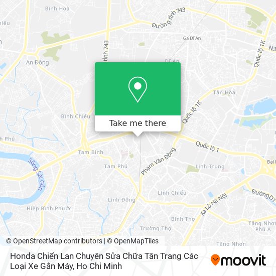 Honda Chiến Lan Chuyên Sửa Chữa Tân Trang Các Loại Xe Gắn Máy map