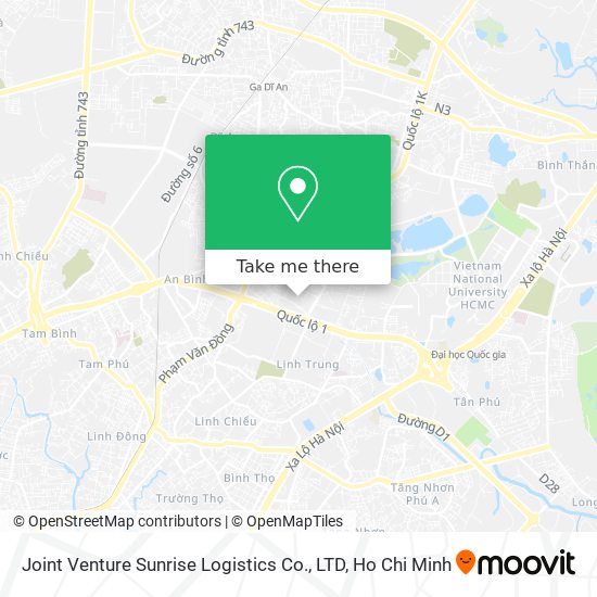 Joint Venture Sunrise Logistics Co., LTD map