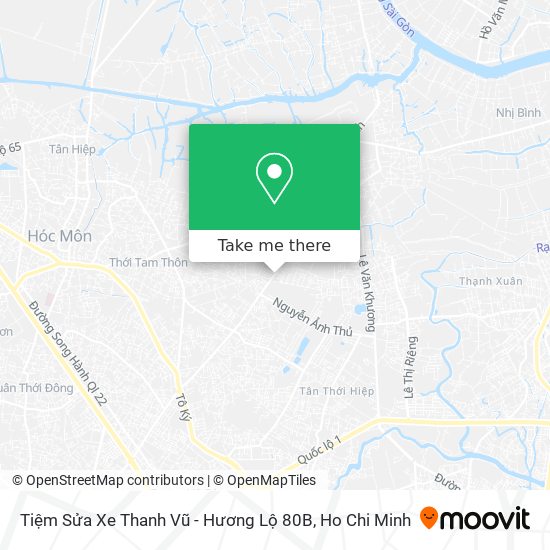 Tiệm Sửa Xe Thanh Vũ - Hương Lộ 80B map