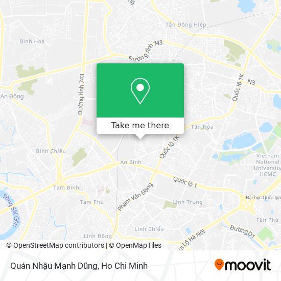 Quán Nhậu Mạnh Dũng map