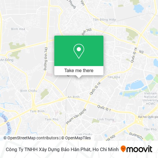 Công Ty TNHH Xây Dựng Bảo Hân Phát map