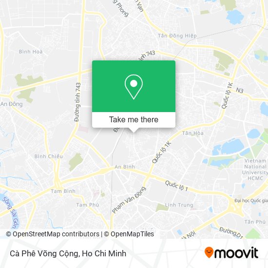 Cà Phê Võng Cộng map