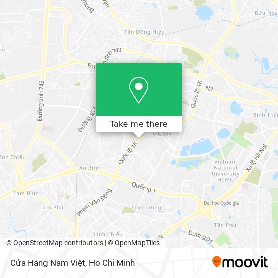 Cửa Hàng Nam Việt map