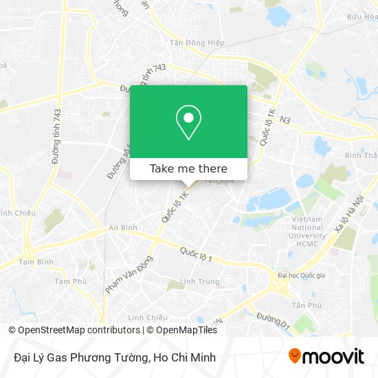 Đại Lý Gas Phương Tường map