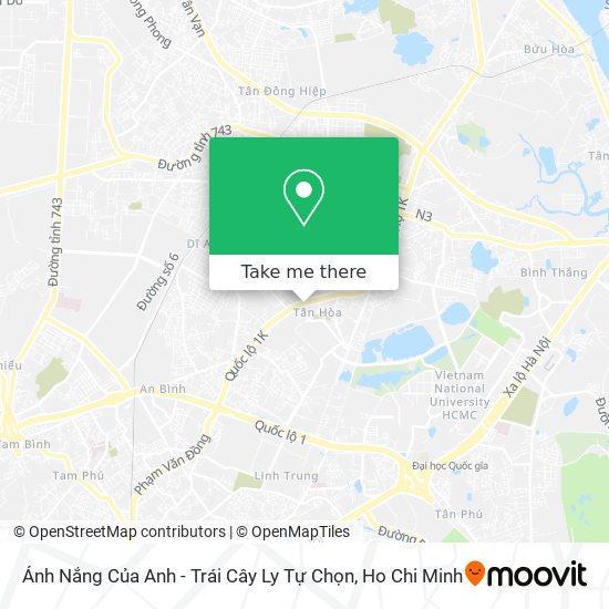 Ánh Nắng Của Anh - Trái Cây Ly Tự Chọn map