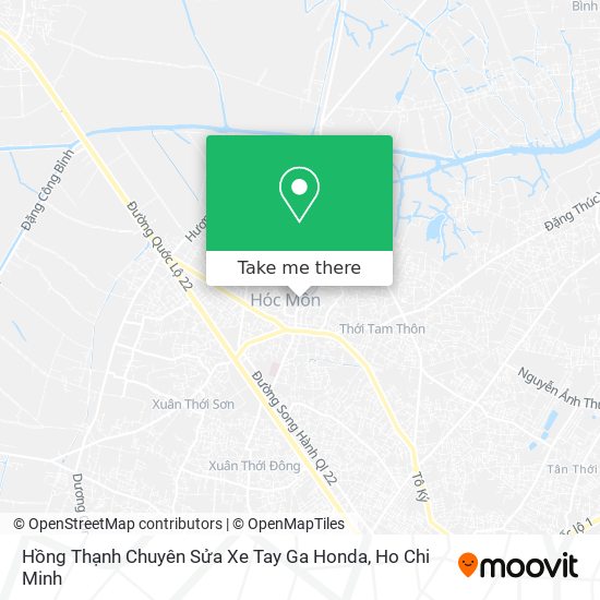 Hồng Thạnh Chuyên Sửa Xe Tay Ga Honda map