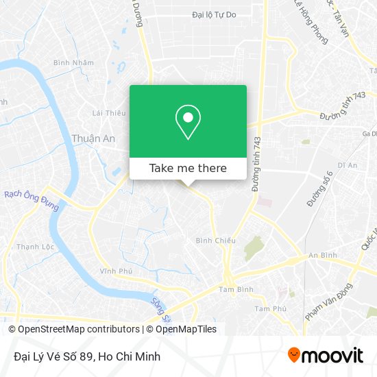 Đại Lý Vé Số 89 map
