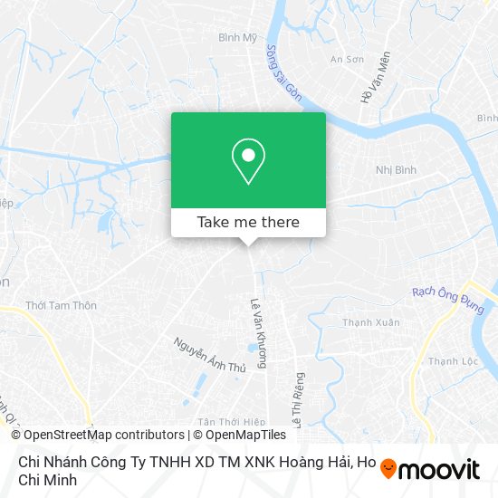Chi Nhánh Công Ty TNHH XD TM XNK Hoàng Hải map