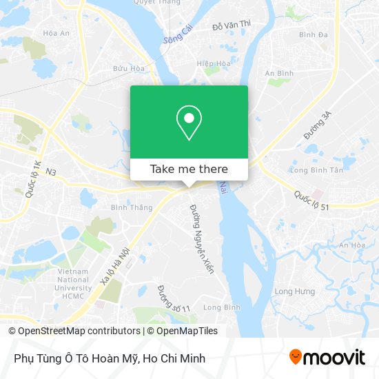 Phụ Tùng Ô Tô Hoàn Mỹ map