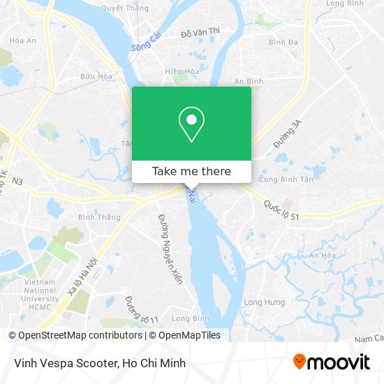 Vinh Vespa Scooter map