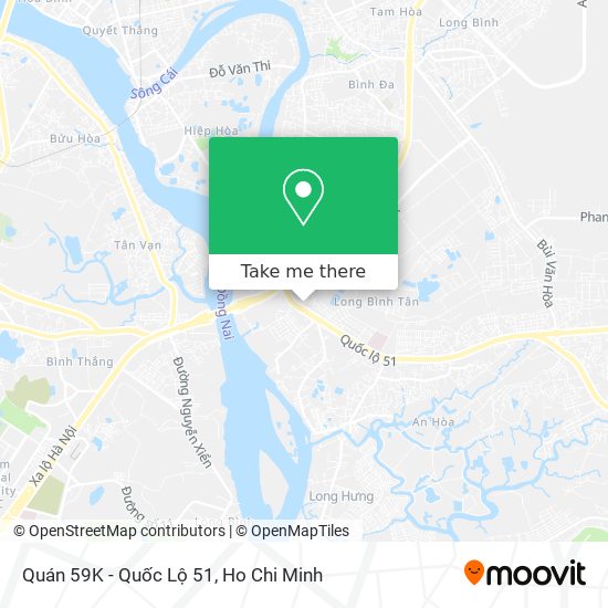 Quán 59K - Quốc Lộ 51 map