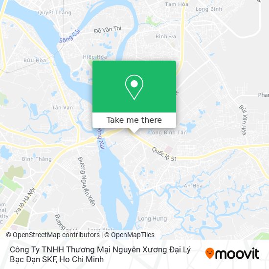 Công Ty TNHH Thương Mại Nguyên Xương Đại Lý Bạc Đạn SKF map