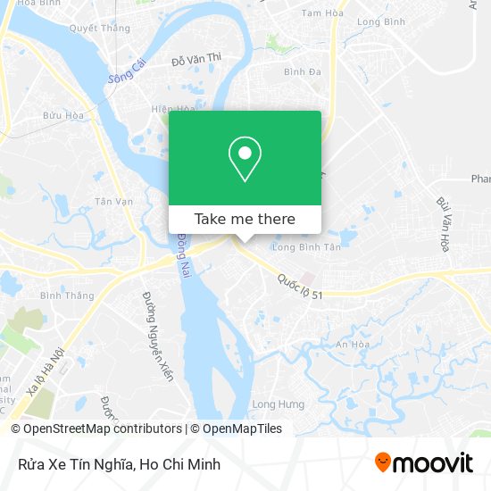 Rửa Xe Tín Nghĩa map