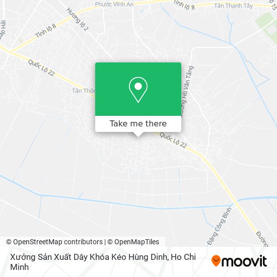 Xưởng Sản Xuất Dây Khóa Kéo Hùng Dinh map