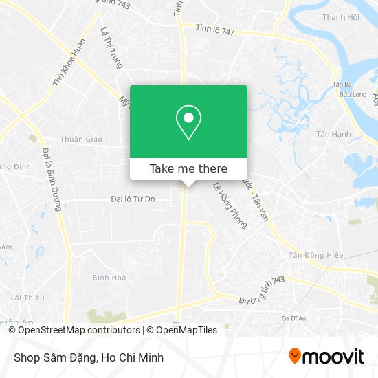 Shop Sâm Đặng map