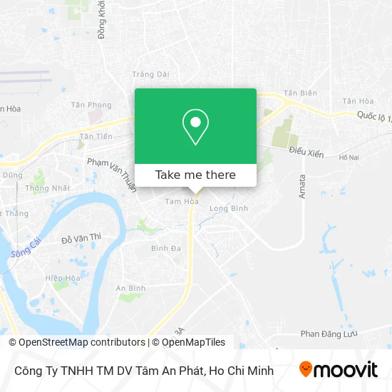 Công Ty TNHH TM DV Tâm An Phát map