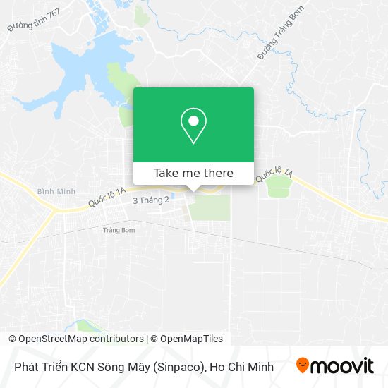Phát Triển KCN Sông Mây (Sinpaco) map